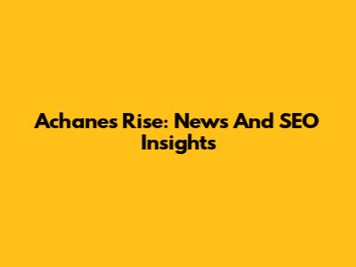 Achane's Rise: News And SEO Insights