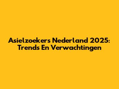 Asielzoekers Nederland 2025: Trends En Verwachtingen