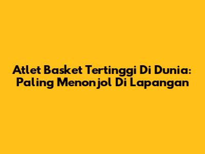 Atlet Basket Tertinggi Di Dunia: Paling Menonjol Di Lapangan