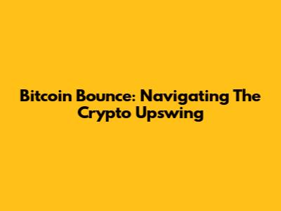 Bitcoin Bounce: Navigating The Crypto Upswing