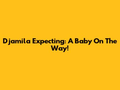 Djamila Expecting: A Baby On The Way!