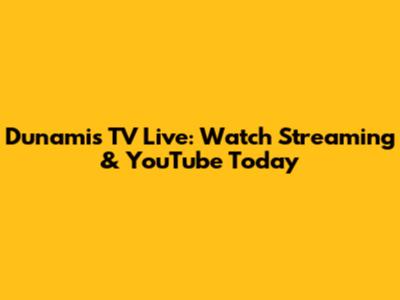 Dunamis TV Live: Watch Streaming & YouTube Today