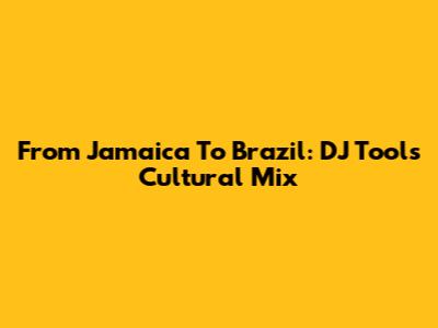 From Jamaica To Brazil: DJ Tool's Cultural Mix