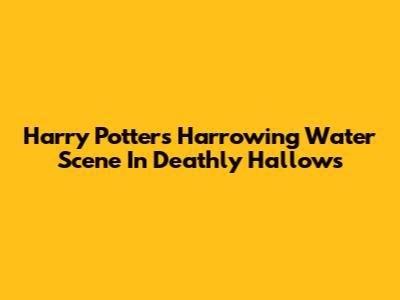 Harry Potter's Harrowing Water Scene In Deathly Hallows