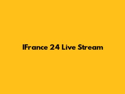 IFrance 24 Live Stream