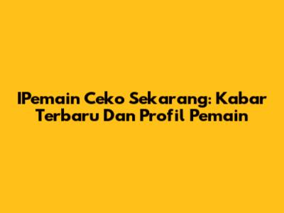 IPemain Ceko Sekarang: Kabar Terbaru Dan Profil Pemain