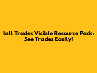 Iall Trades Visible Resource Pack: See Trades Easily!