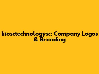 Iiiosctechnologysc: Company Logos & Branding