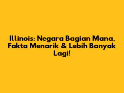Illinois: Negara Bagian Mana, Fakta Menarik & Lebih Banyak Lagi!
