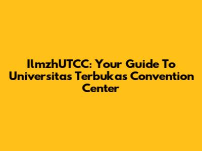 IlmzhUTCC: Your Guide To Universitas Terbuka's Convention Center