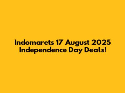 Indomaret's 17 August 2025 Independence Day Deals!