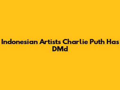 Indonesian Artists Charlie Puth Has DM'd