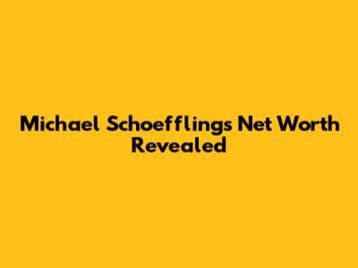 Michael Schoeffling's Net Worth Revealed