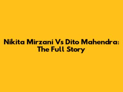 Nikita Mirzani Vs Dito Mahendra: The Full Story