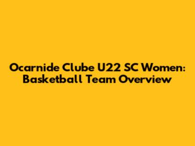 Ocarnide Clube U22 SC Women: Basketball Team Overview