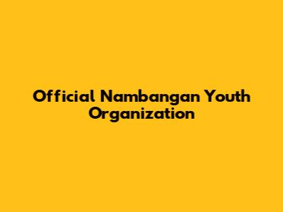 Official Nambangan Youth Organization