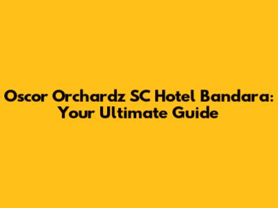 Oscor Orchardz SC Hotel Bandara: Your Ultimate Guide