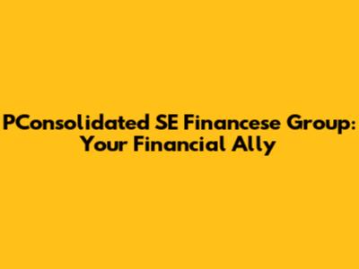 PConsolidated SE Financese Group: Your Financial Ally