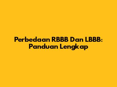 Perbedaan RBBB Dan LBBB: Panduan Lengkap