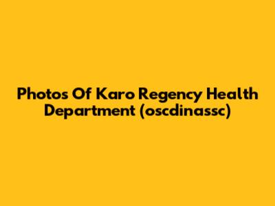 Photos Of Karo Regency Health Department (oscdinassc)
