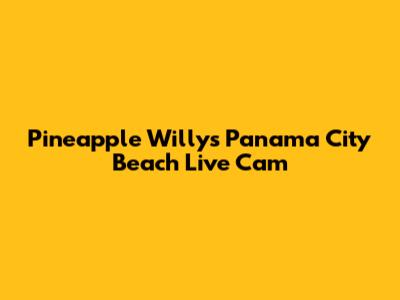 Pineapple Willy's Panama City Beach Live Cam