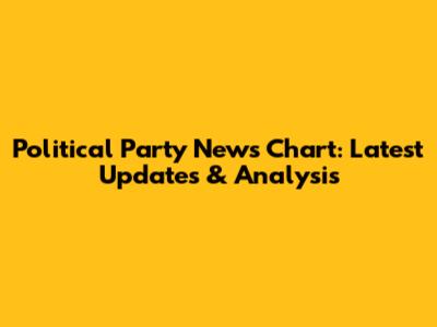 Political Party News Chart: Latest Updates & Analysis