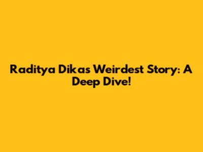 Raditya Dika's Weirdest Story: A Deep Dive!