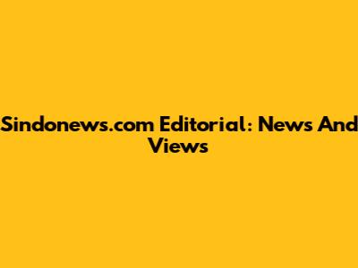 Sindonews.com Editorial: News And Views