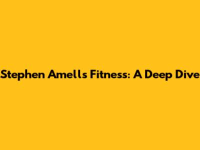 Stephen Amell's Fitness: A Deep Dive