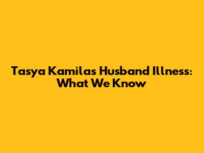 Tasya Kamila's Husband Illness: What We Know