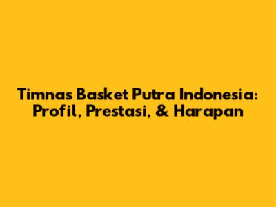 Timnas Basket Putra Indonesia: Profil, Prestasi, & Harapan