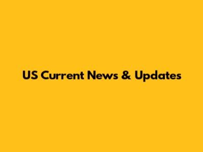 US Current News & Updates