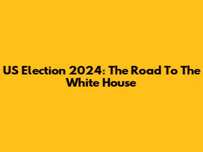 US Election 2024: The Road To The White House