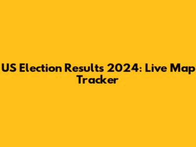 US Election Results 2024: Live Map Tracker