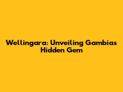 Wellingara: Unveiling Gambia's Hidden Gem